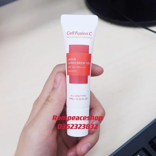 (Mini 10ml) Kem chống nắng Cell Fusion C Laser SunScreen 100 Hàn Quốc