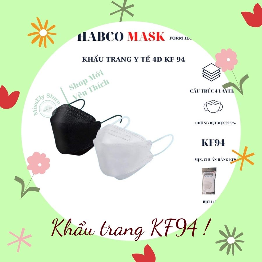 Khẩu trang kf94 4 lớp habco mask kháng khuẩn - ảnh sản phẩm 1