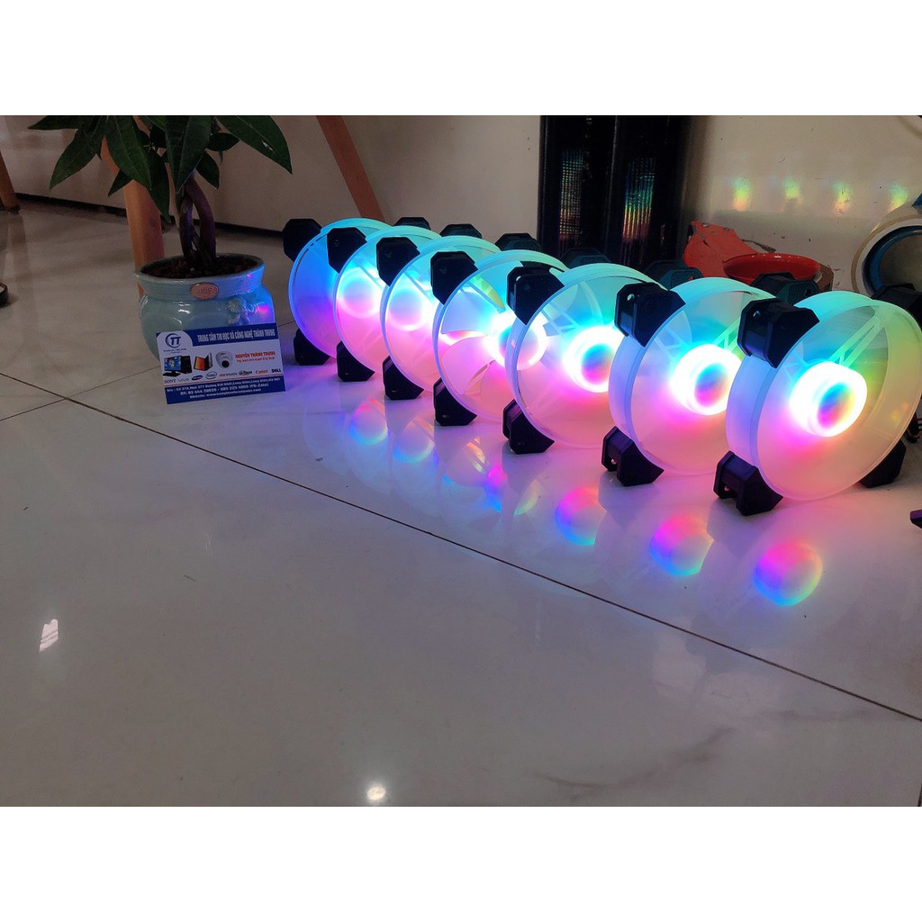 Quạt Tản Nhiệt Fan Led Coolmoon Y1 Led RGB - Đồng Bộ Hub Coolmoon