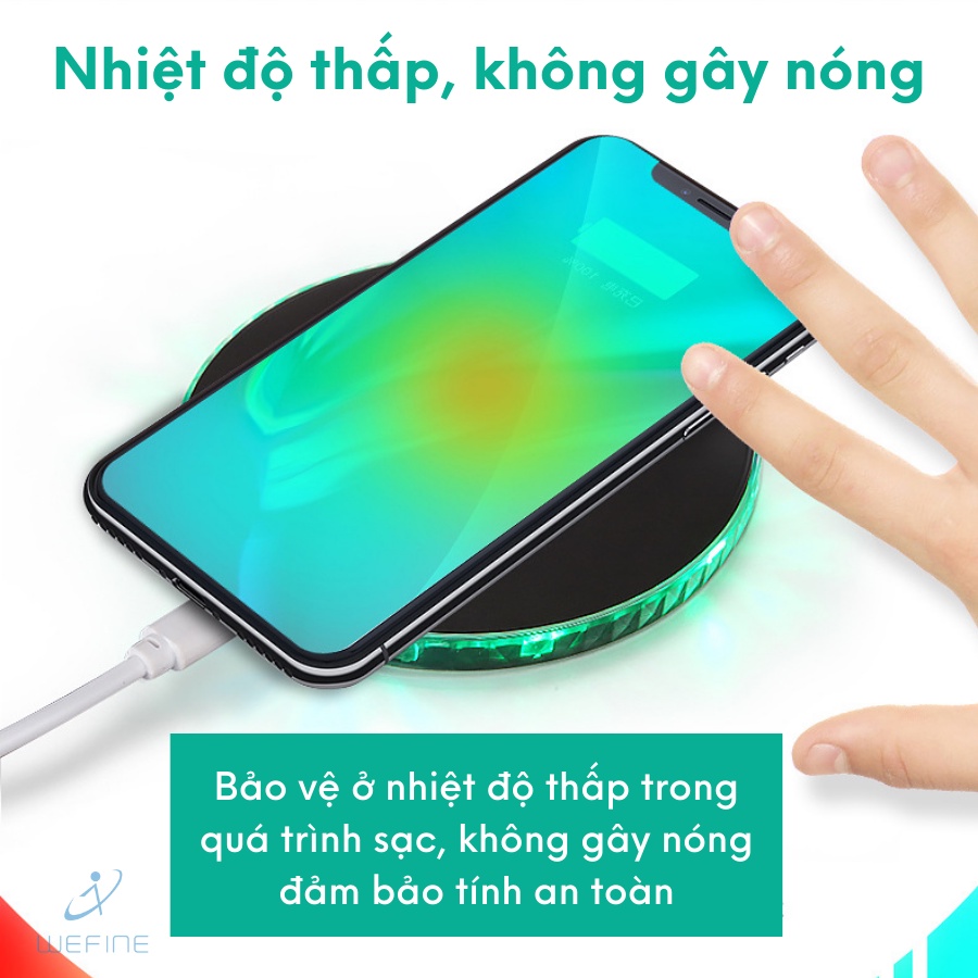SẠC KHÔNG DÂY NHANH KIỂU DÁNG TRÒN 10W, 15W DÙNG CHO IPHONE