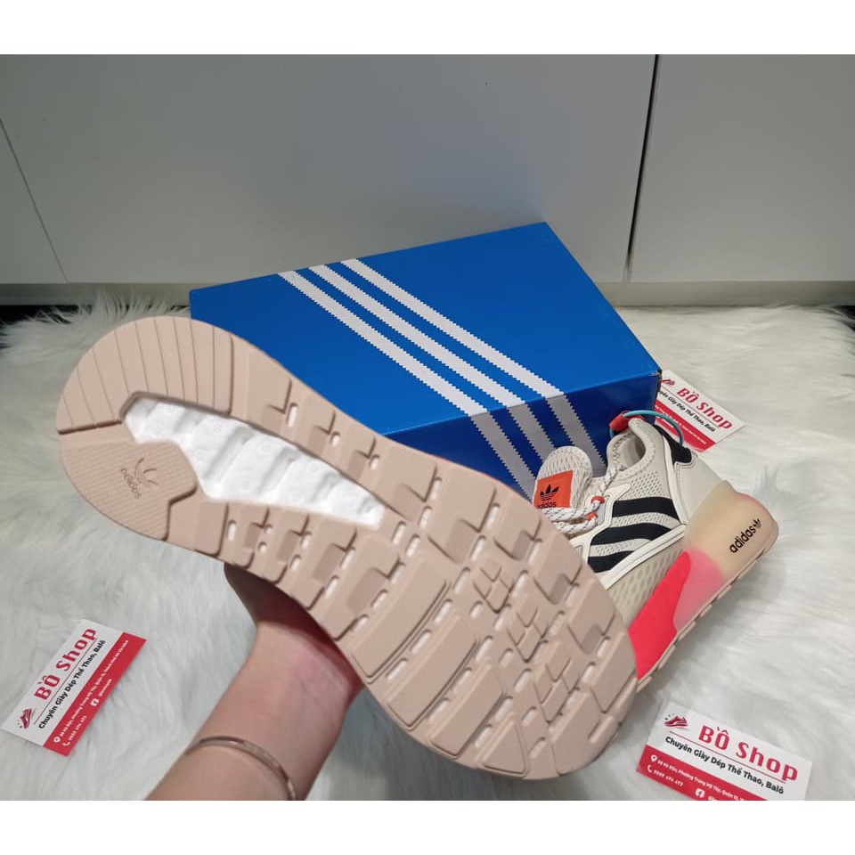 GIÀY THỂ THAO NAM NỮ ADIDAS ZX 2K BOOST CREAM BLACK ORANGE