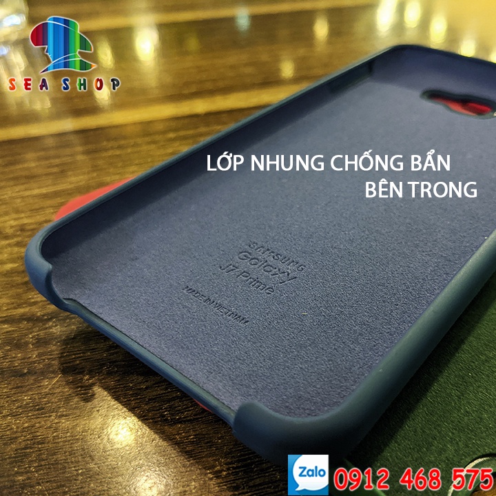Ốp chống bẩn Samsung J7 Prime SM-G610 - Nhựa dẻo - Bên trong có lot nhung - Kính cường lực 9D