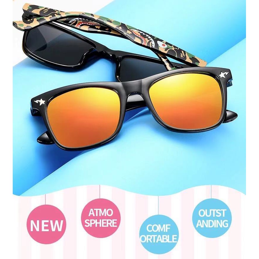 Kính Mát Họa Tiết Rằn Ri Thời Trang Cho Bé