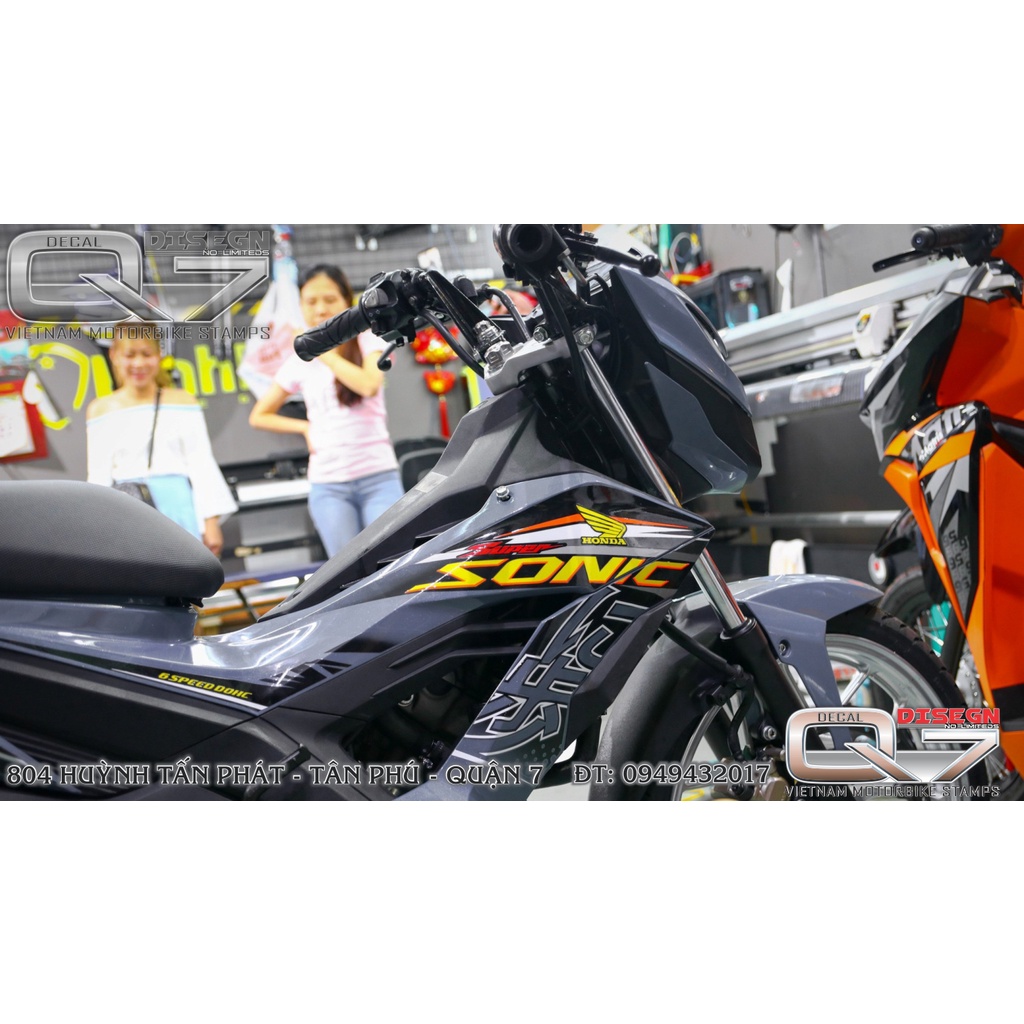 Tem Rời SONIC 150 Xám - decalq7