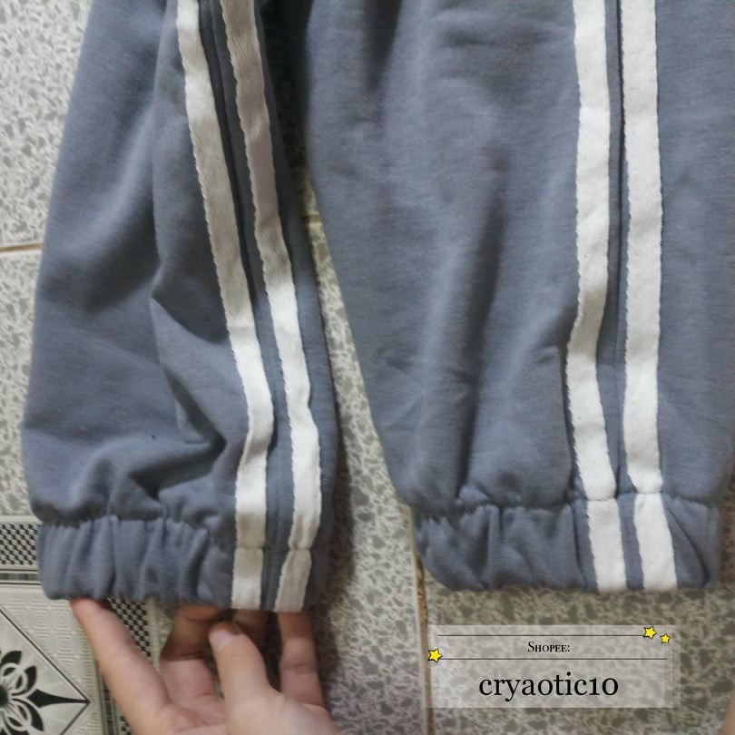 Quần jogger thun 2 sọc siêu hot unisex