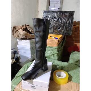 Boot đùi kéo khoá giữa full box