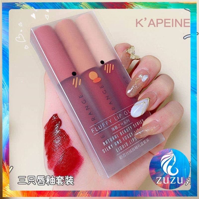 S04 Set 3 son kem lì chống thấm nước lâu trôi và lên màu chuẩn đẹp