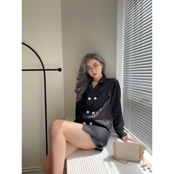 áo sơ mi nử  FOM RỘNG HÀN QUỐC . ❤️KIỂU DÁNG UNISEX ❤️( ẢNH THẬT )