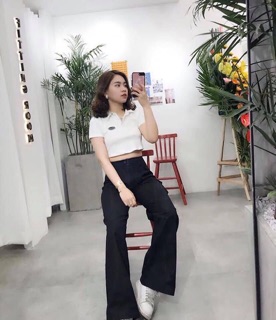 ❌ Áo Croptop Petter Thêu Logo 💕