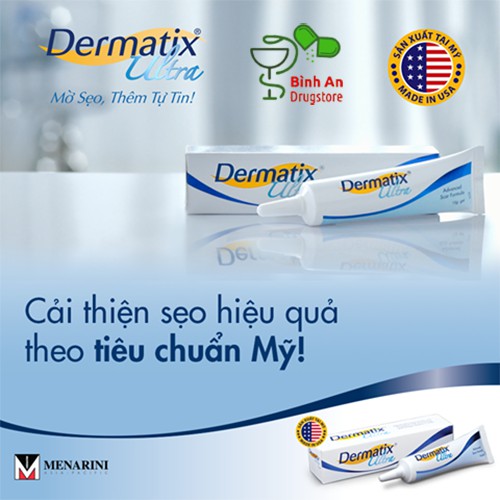 [CHÍNH HÃNG] Gel hỗ trợ trị sẹo Dermatix Ultra (tuýp 7g, tuýp 15g)
