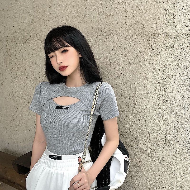 Áo thun COZOK tay ngắn form ôm kiểu dáng hợp thời trang