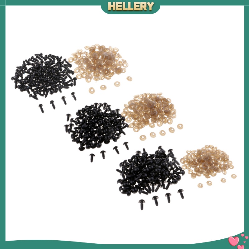 Set 100 Con Mắt Nhựa 7mm Cho Gấu Bông / Búp Bê DIY