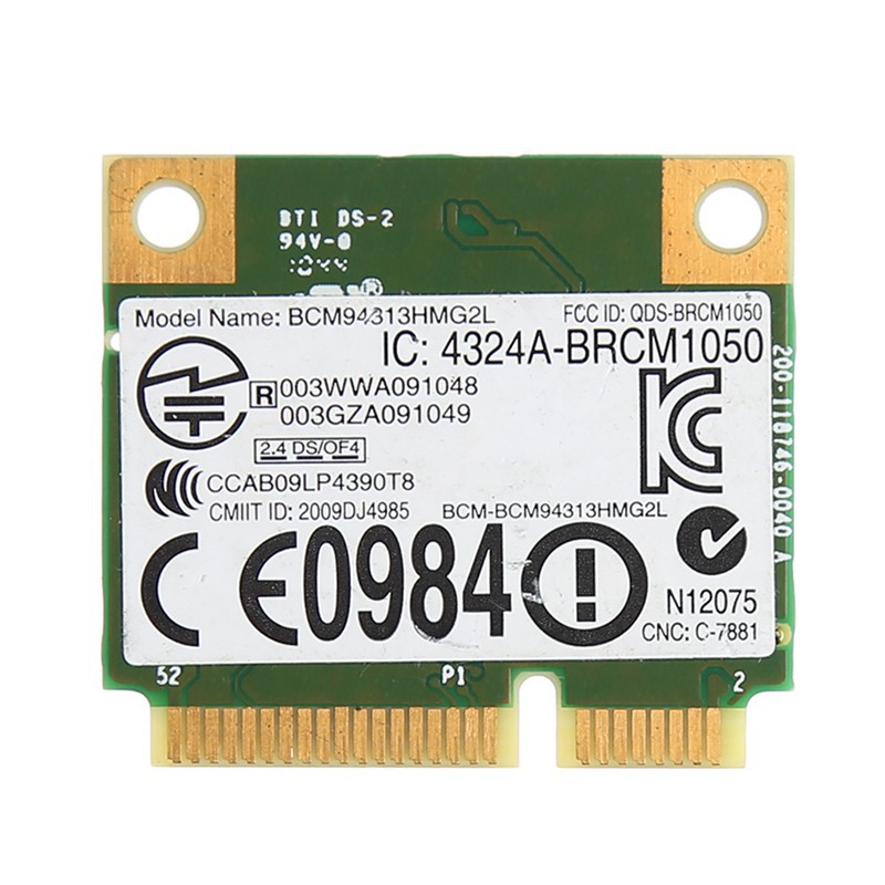 Card Wifi Không Dây Mini PCI-E dành cho DELL DW1501 0K5Y6D Chip Broadcom BCM94313HMG2L