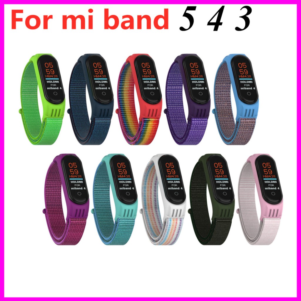 Dây nylon vòng tay thông minh Mi Band 5 3 4