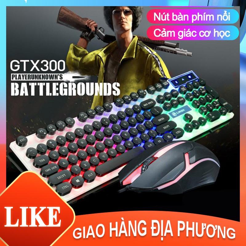 COMBO Bộ Bàn Phím Và Chuột Có Dây Có GAME LED 7 Màu Siêu Đẹp Bản Cao Cấp [SB+JPGTX300]