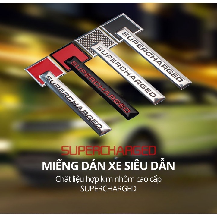 Logo Tđx Dán Xe Ô Tô Thời Trang Supercharged