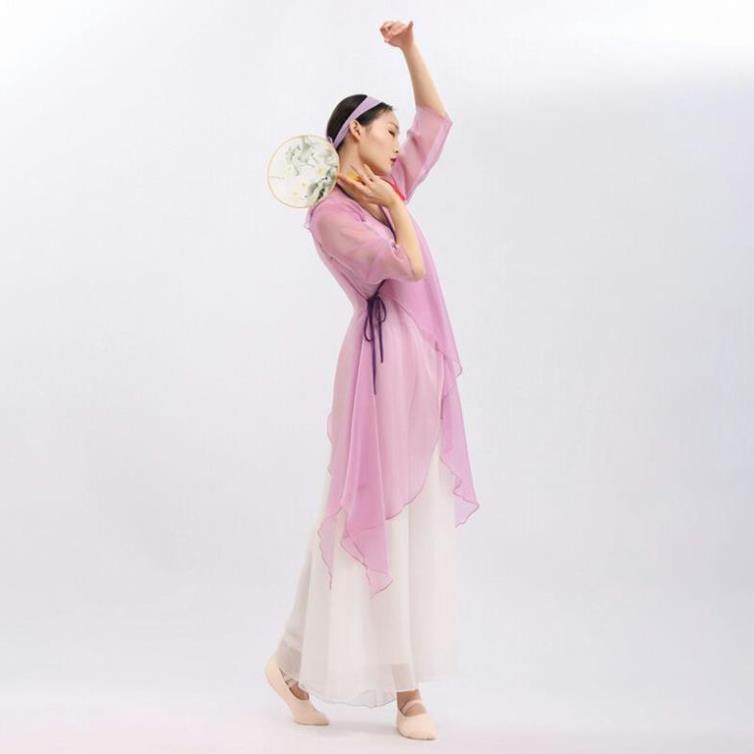 Áo múa cổ trang Trung Quốc (kèm khăn) A74 Trang phục múa  Uyển Nhi