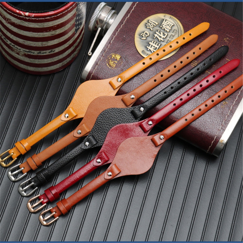 Dây Đeo Đồng Hồ Bằng Da Bò Mềm 8mm Dành Cho Fossil ES3060 ES3565 ES2830 3077 3262 3060 4176 4119 ​Vòng Đeo Tay Dải Nhỏ