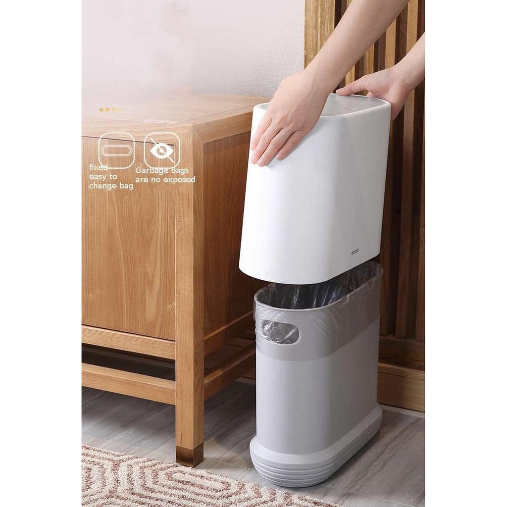 THÙNG ĐỰNG RÁC ECOCO THÔNG MINH ẤN NẮP ĐẬY DUNG TÍCH 10L | BigBuy360 - bigbuy360.vn