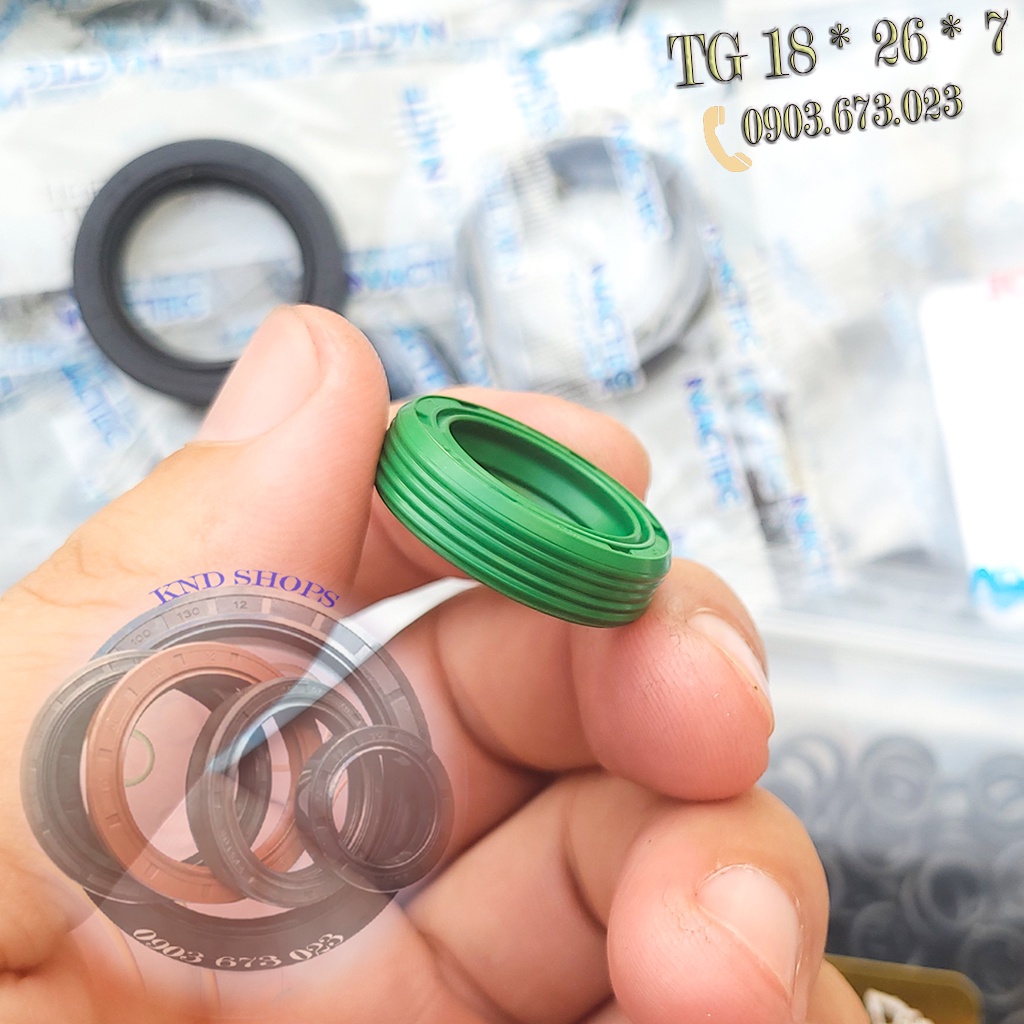 Phốt chặn dầu  Janite TG 18*26*6 & Janite TG 18*26*7,  phụ tùng xe máy, máy bơm nước- KND Shops