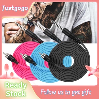 💥Hàng HOT Justgogo Dây móc chuyên dụng cho máy xăm giao diện RCA Dây đồng gắn máy xăm chuyên dụng Dây cáp RCA cho máy xăm hình