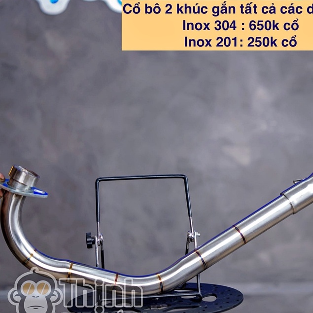 Cổ pô 2 khúc BenT-Fast - Gắn được cho nhiều dòng xe