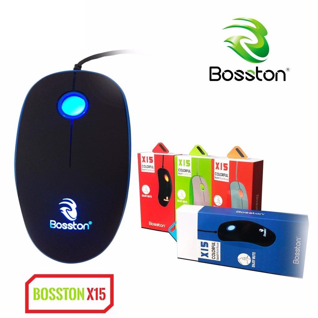 [Mã ELFLASH5 giảm 20K đơn 50K] Chuột game Bosston X15 có đèn led, phiên bản Silent