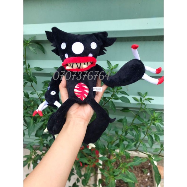 Thú Bông HUGGY WUGGY Đen - Game Poppy Play Time - Cao Cấp
