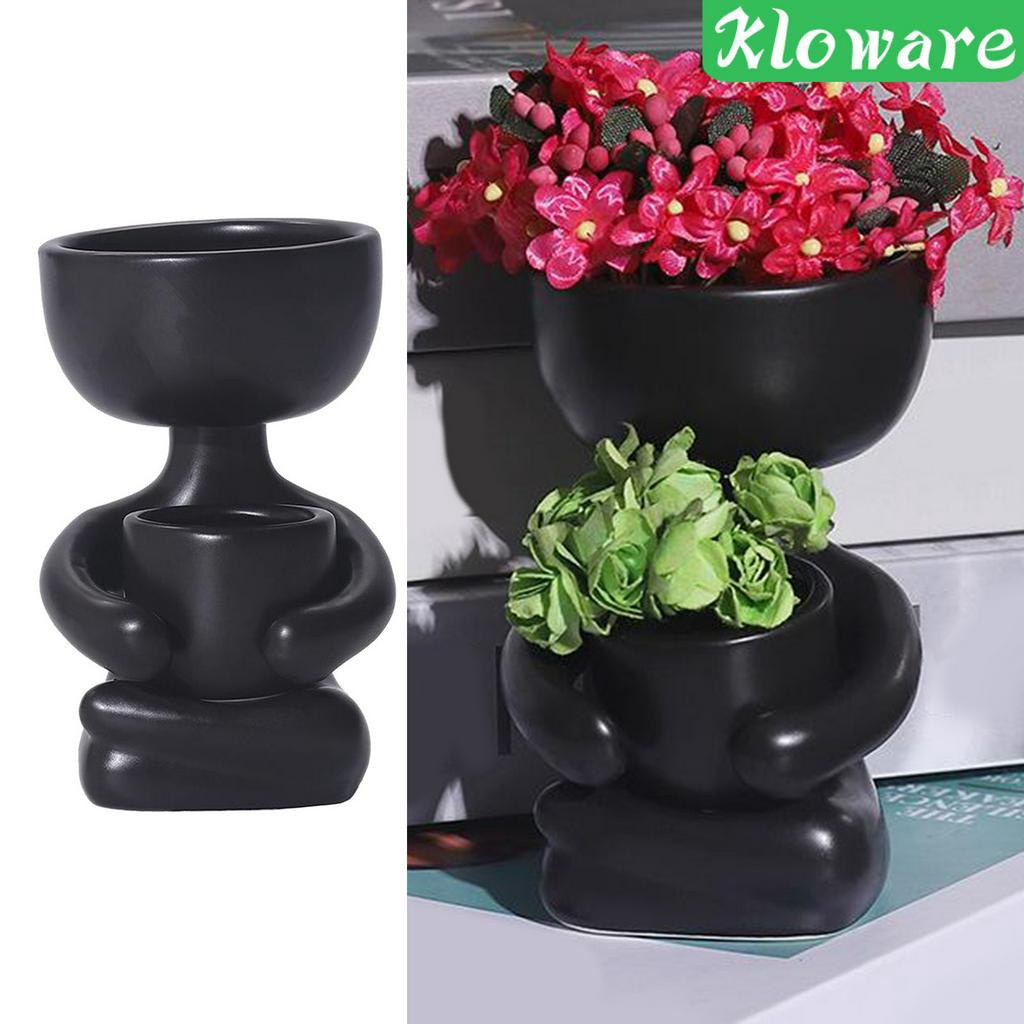 Chậu Gốm Trồng Cây Bonsai Hình Chân Dung Người Độc Đáo