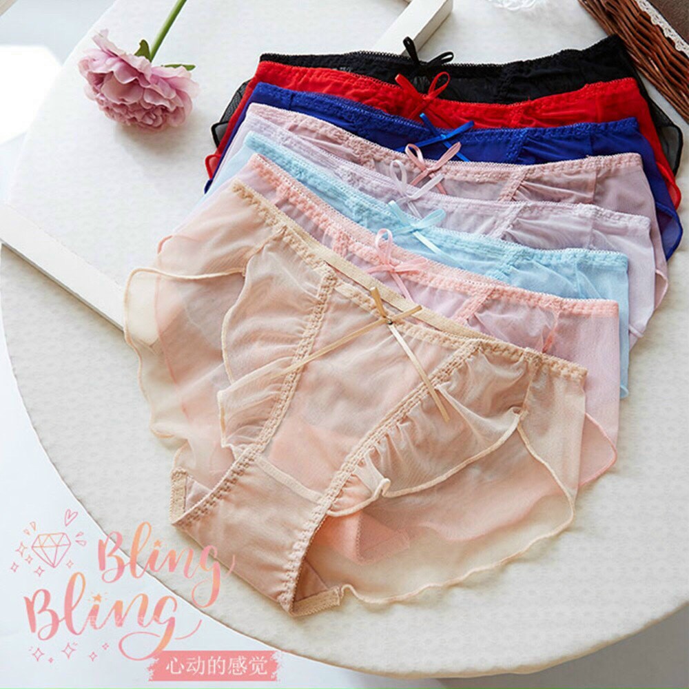 Quần Lót Chất Voan Lưới Viền Bèo Sêu Thoáng Mát Sexy Min Underwear 03145 | BigBuy360 - bigbuy360.vn