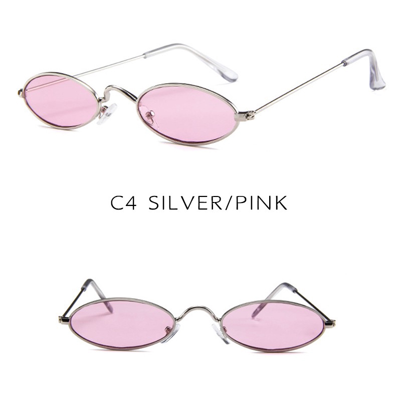 Kính mát hình bầu dục nhỏ Ulzzang Hàn Quốc bảo vệ chống tia UV400 Unisex