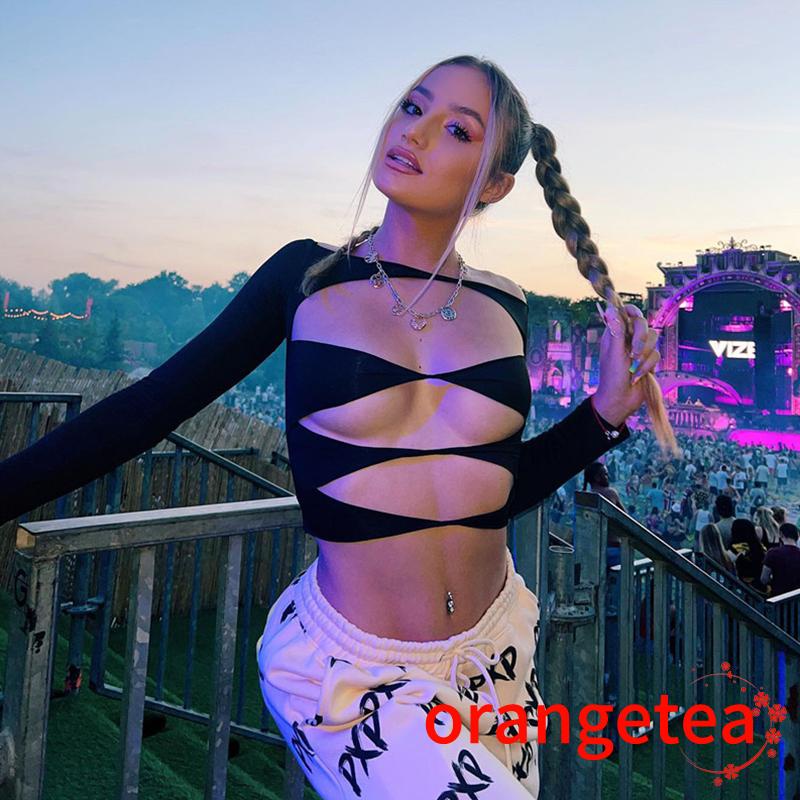 Áo Thun Lửng Tay Dài Cổ Thuyền Thời Trang Cho Nữ