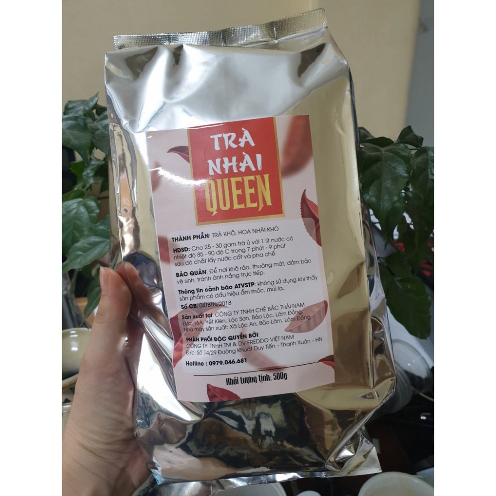 Lục trà nhài pha trà hoa quả - trà chanh, túi 500g cực thơm