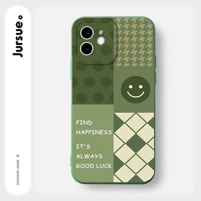 Ốp lưng JURSUE mềm chống sốc hình dễ thương đẹp Cho iPhone 14 13 12 11 Pro Max SE 2020 X XR XS 8 7 ip 6S 6 Plus Y2280