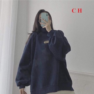 Áo Swearter chữ hàn cao cổ CH