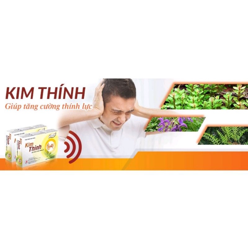 Kim Thính ⚡Mua 6 tặng 1⚡Hộp 30 viên, Hộp 30 viên platinum Giúp tăng cường thính lực, cải thiện ù tai ve kêu