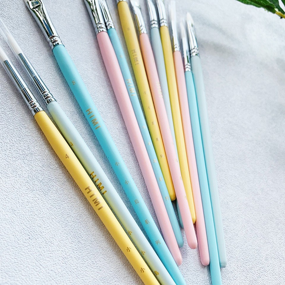 Bộ Cọ Vẽ 3 Cây HIMI Màu Pastel - Bộ Cọ Vẽ Cơ Bản