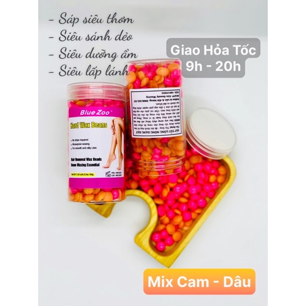 100g Sáp wax tẩy lông siêu dẻo siêu thơm siêu bám Chính Hãng BLuezoo Da nhạy cảm