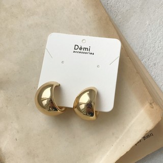 [ẢNH THẬT]𝐃𝐄𝐌𝐈 khuyên tai Hàn quốc✨ demi-029 khuyên giọt nước dày sang trọng phong cách Âu Mỹ