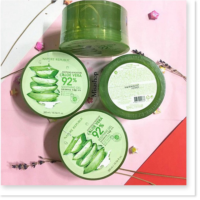 [Mã giảm giá] Gel dưỡng da nha đam Nature Republic Aloe Vera 92%