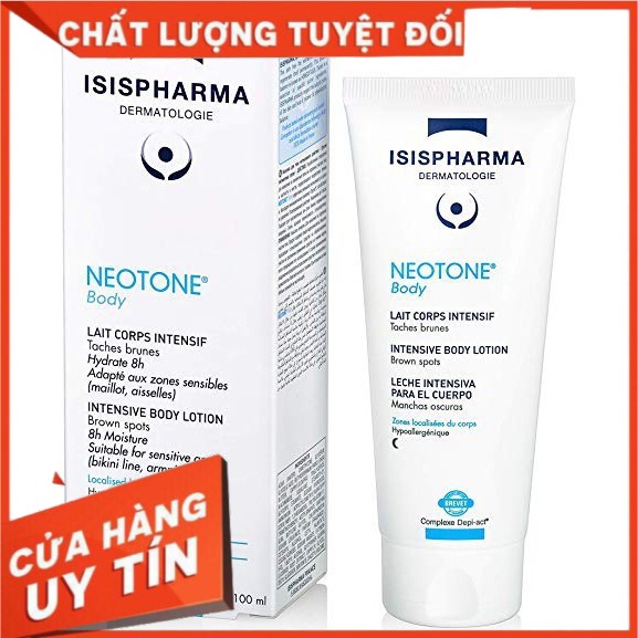 [CHÍNH HÃNG]Isis Pharma Kem Dưỡng Trắng Da Toàn Thân Neotone Body 100ml