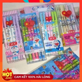 Bút Bi Hình Doraemon Xóa Được (Bộ 12 Bút)