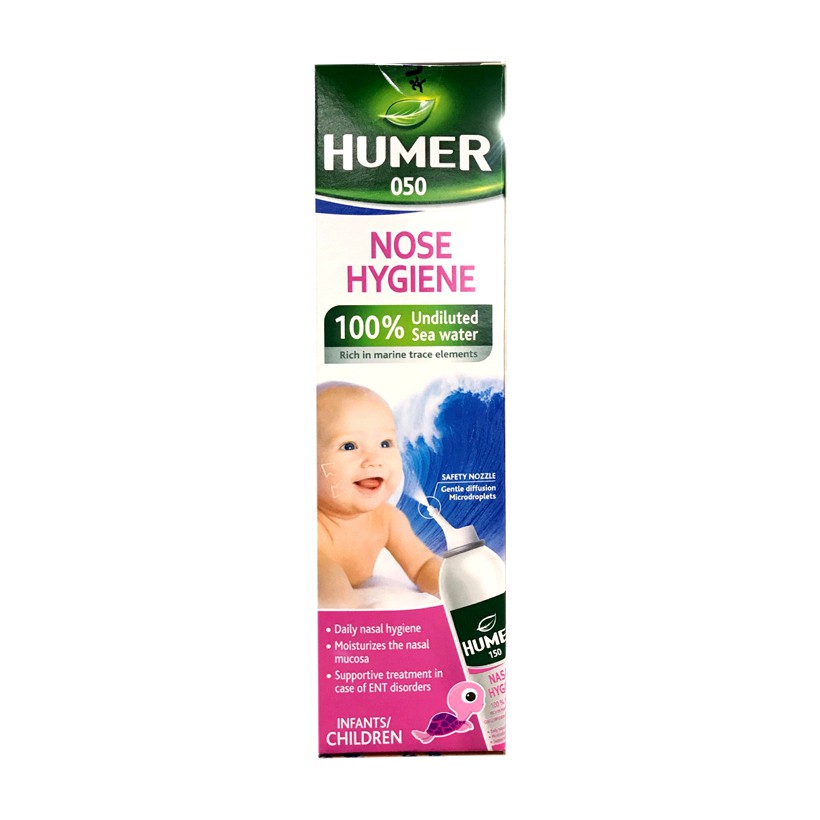 Dung dịch xịt vệ sinh mũi cho trẻ em dưới 15 tuổi Humer 050 Children (50ml)