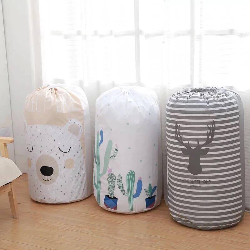 Túi đựng chăn ga quần áo dây rút siêu tiện lợi