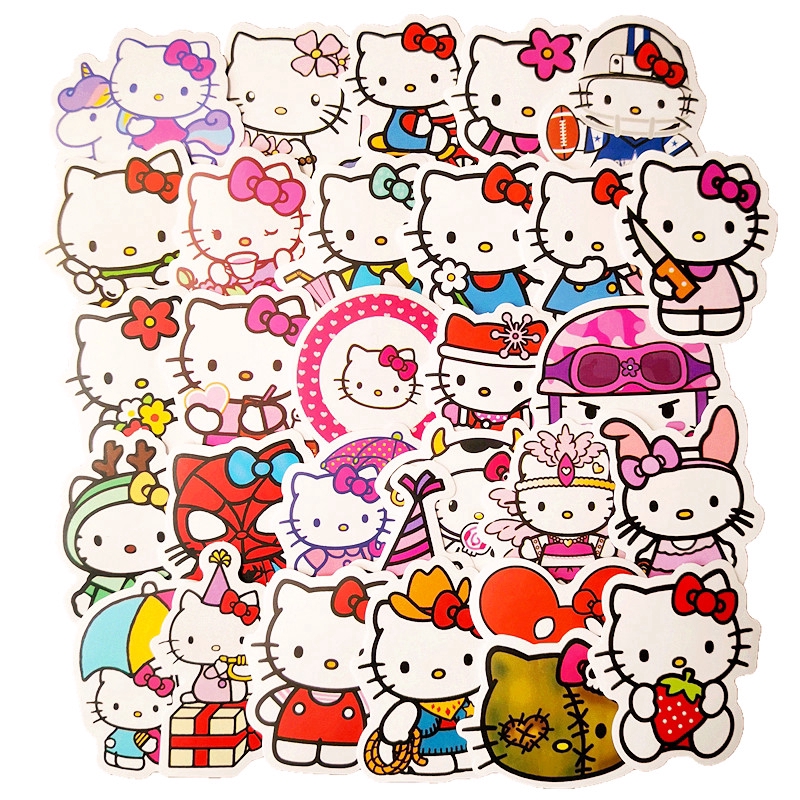 ❉ Hello Kitty Series 03 - Sanrio Stickers ❉ 50Pcs/Set Cartoon Anime DIY Fashion Decals Doodle Stickers