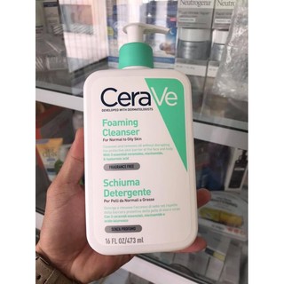 Sưa Rửa Mặt Cerave 💖Freeship💖 Sữa Rửa Mặt Dịu Nhẹ Cerave Cho Da Dầu 473ml