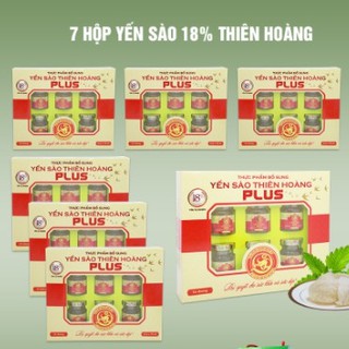 [Combo 7] Hộp Yến Sào Thiên Hoàng 18% (6 Lọ/Hộp) + Tặng Kèm Deal Sốc