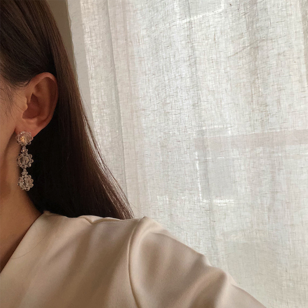 Hoa Tai Hình Bông Hoa Phong Cách Hàn Quốc Thời Trang Cho Nữ