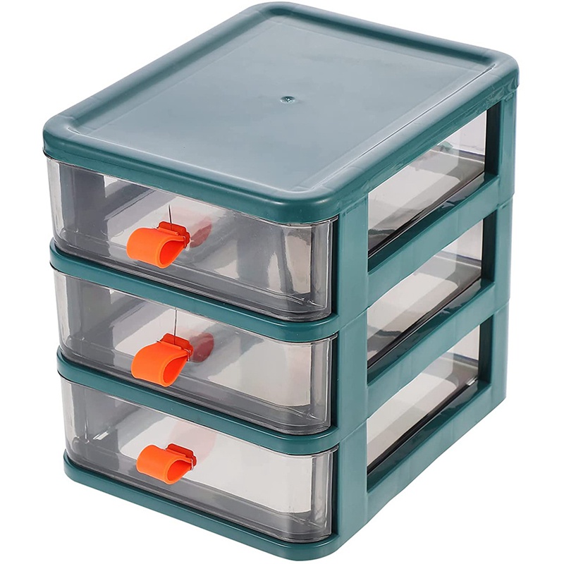 Tủ nhựa 3 ngăn kéo đựng đồ dùng để bàn tiện dụng