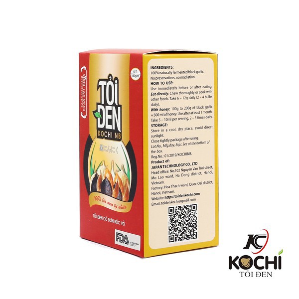 [ Chính Hãng ] Tỏi Đen KOCHI Cô Đơn Bóc Vỏ Ngâm Rượu, Mật Ong 100Gram